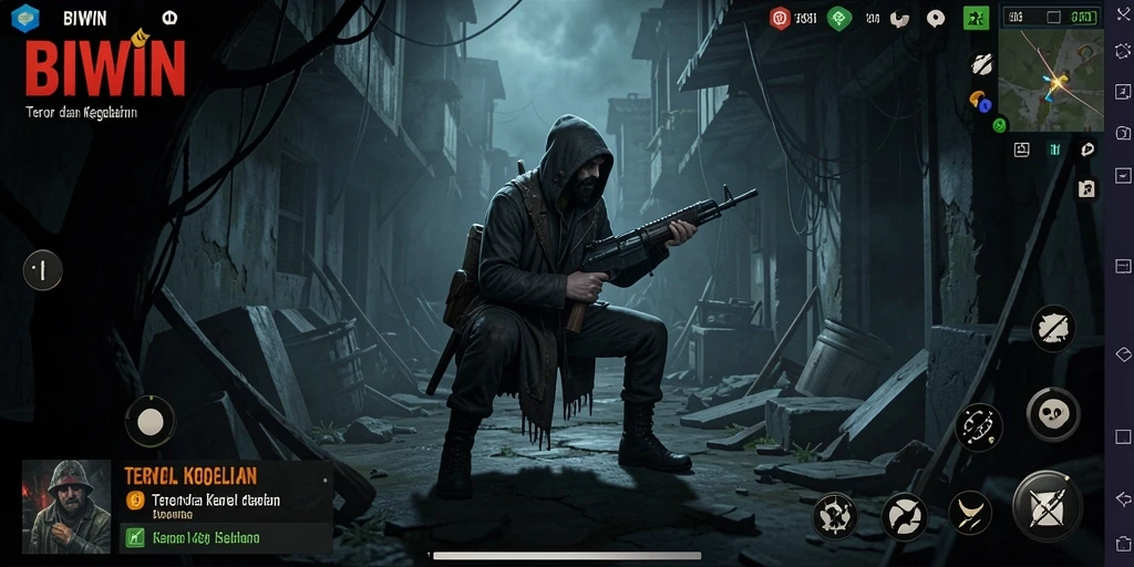 Screenshot dari gameplay menegangkan di BIWIN.