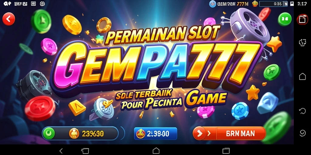Screenshot utama GEMPA777 menunjukkan gameplay Slot yang seru dan menarik.