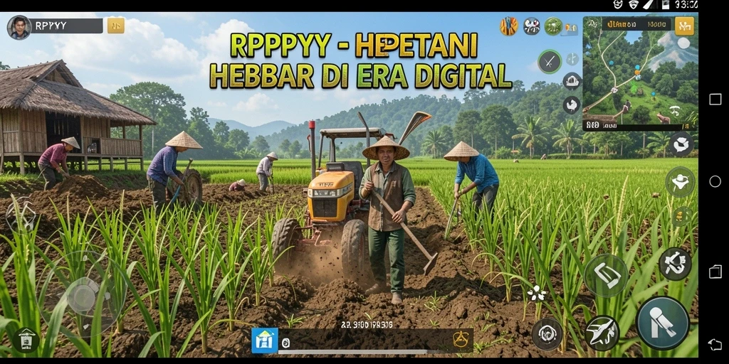Tampilan gameplay RPYYY yang menarik dan interaktif dalam mengelola pertanian.