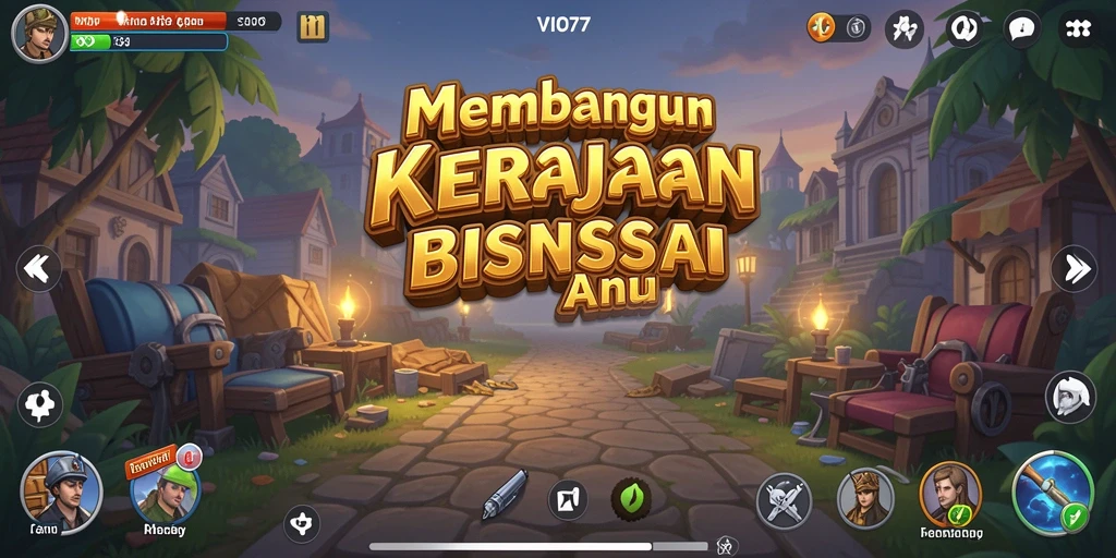 Screenshot gameplay VIO77 menunjukkan pemain mengelola bisnis dengan strategi cerdas.